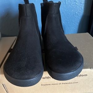 Belenka Entice Neo Chelsea Barefoot Boots in Matt Black size 42